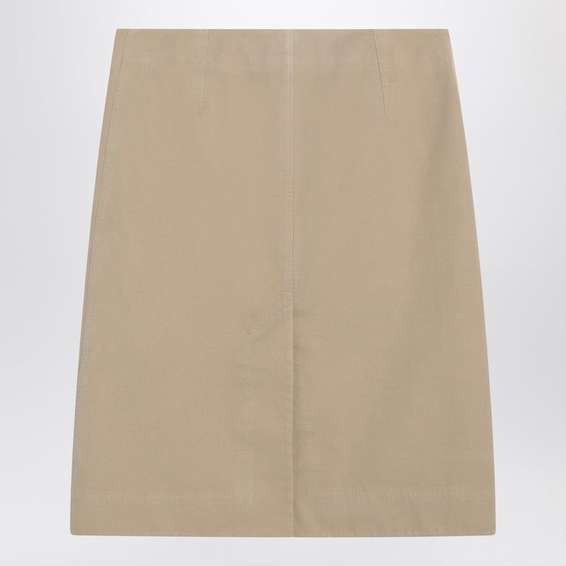 Beige Cotton Skirt