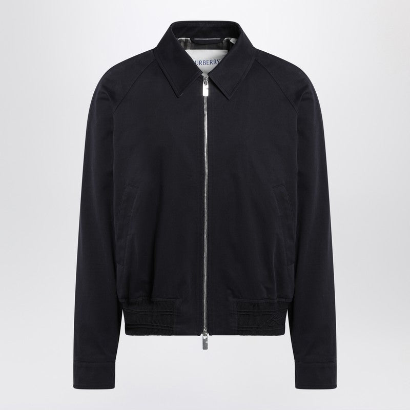 Harrington Jacket Navy Blue In Cotton