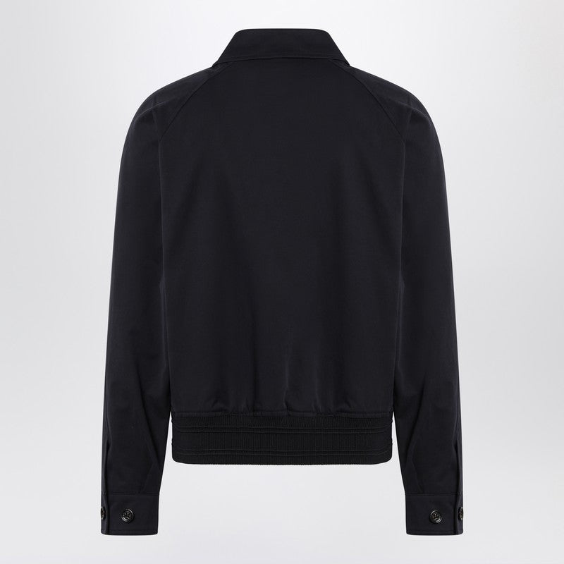Harrington Jacket Navy Blue In Cotton
