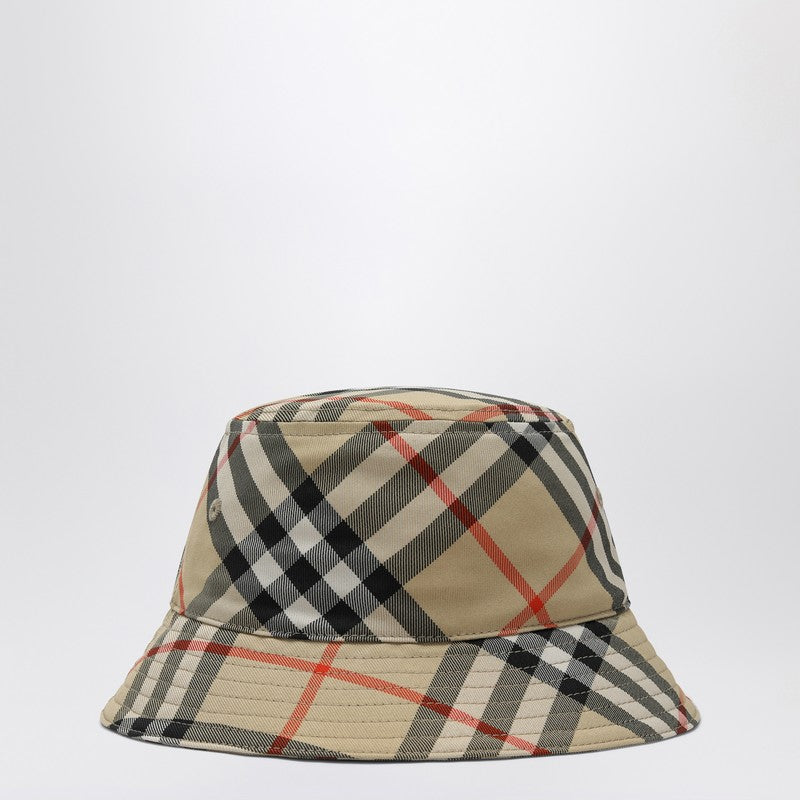 Fishermans Hat With Check Pattern