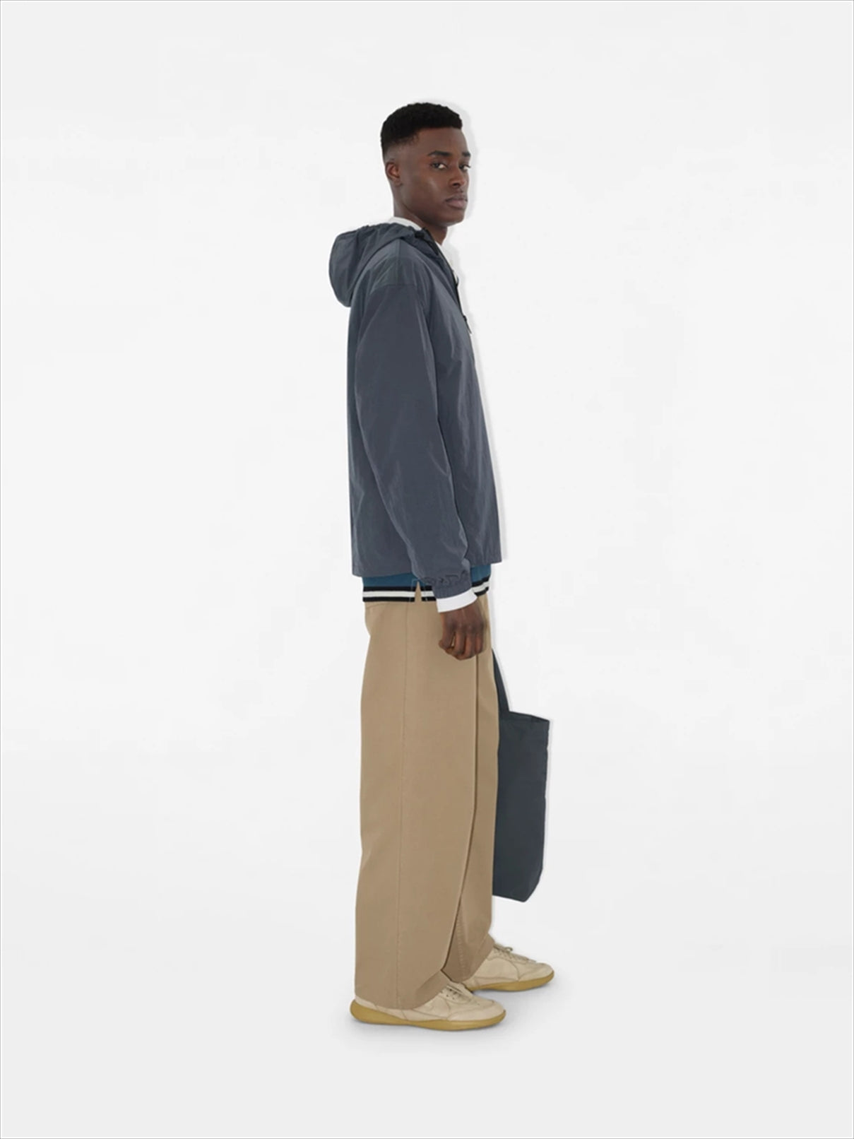 EKD LOGO NYLON HOODED ZIP-UP JACKET