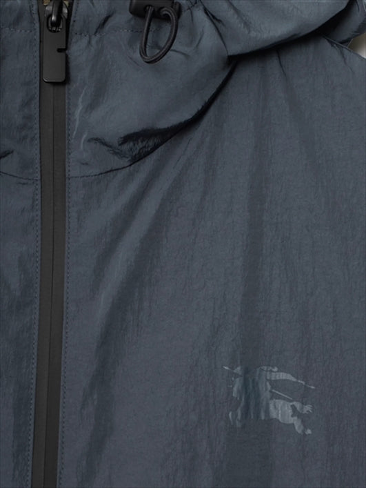EKD LOGO NYLON HOODED ZIP-UP JACKET