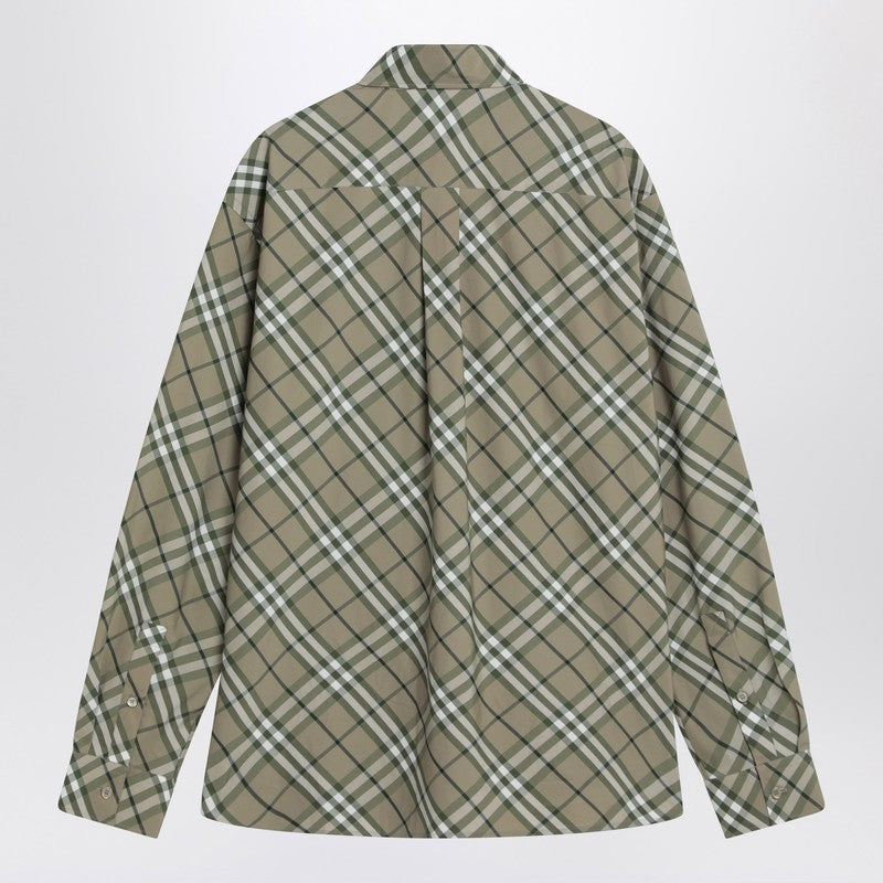 Saxon Green Check-patterned Shirt