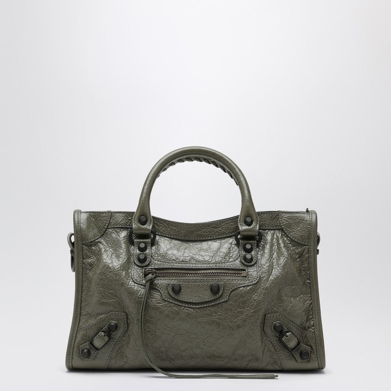 Le City small tote bag in military green