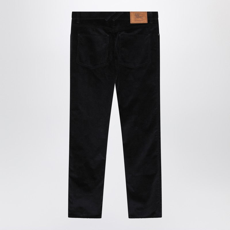Dark blue cotton corduroy trousers