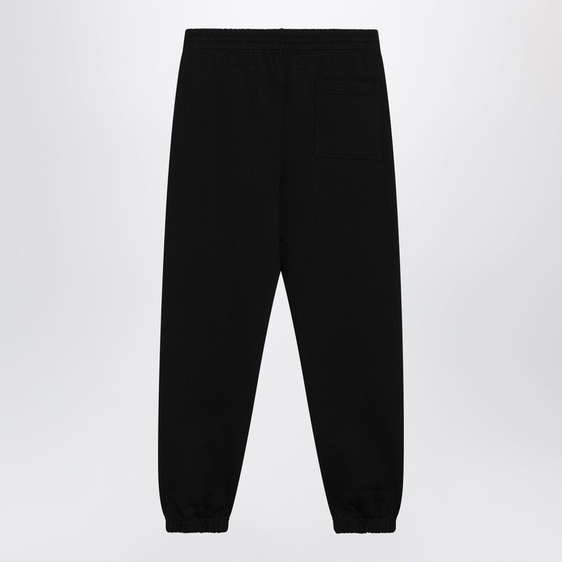 Black jogging trousers with logo
