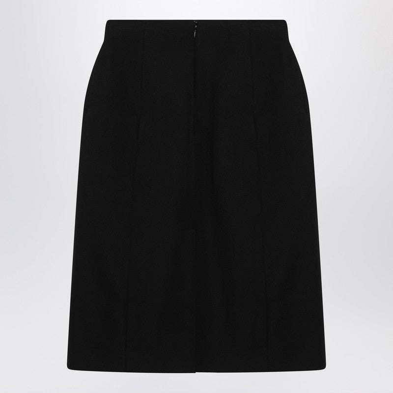 Black Hourglass Midi Skirt