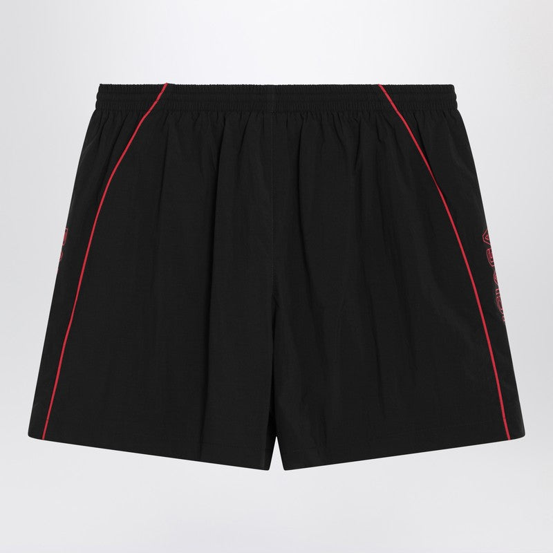 Black Technical Fabric Short With Logo