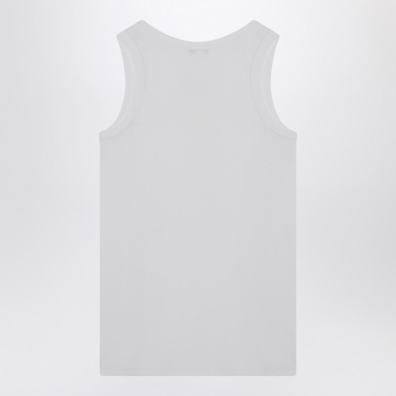White Cotton Tank Top