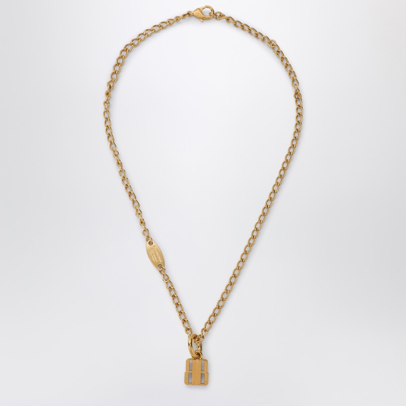 Nano Necklace In Gold Brass