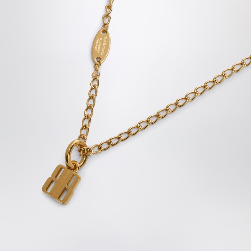 Nano Necklace In Gold Brass
