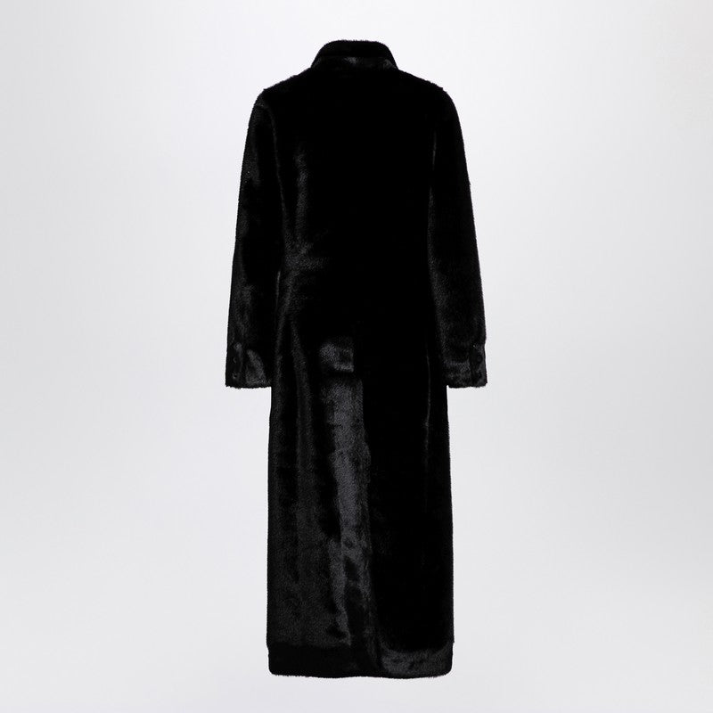 Black Long Faux Fur Coat