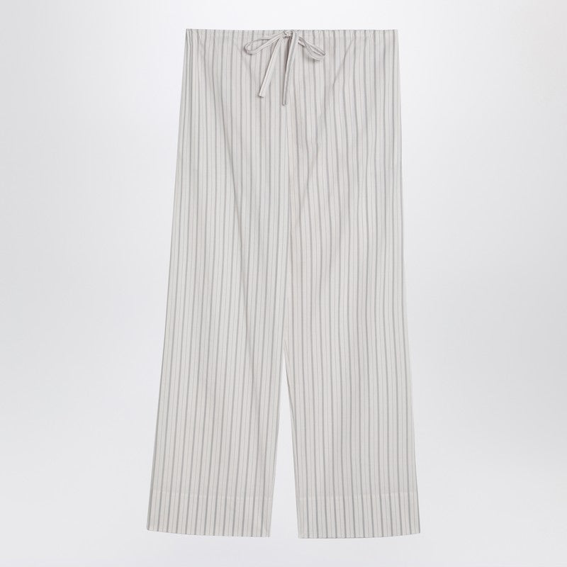 Hypnosta Trousers In White With Stripes