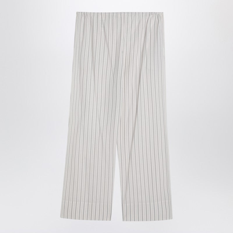 Hypnosta Trousers In White With Stripes