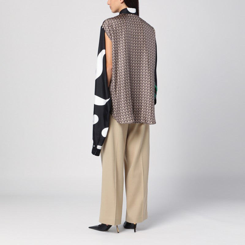 Silk Patchwork Shirt