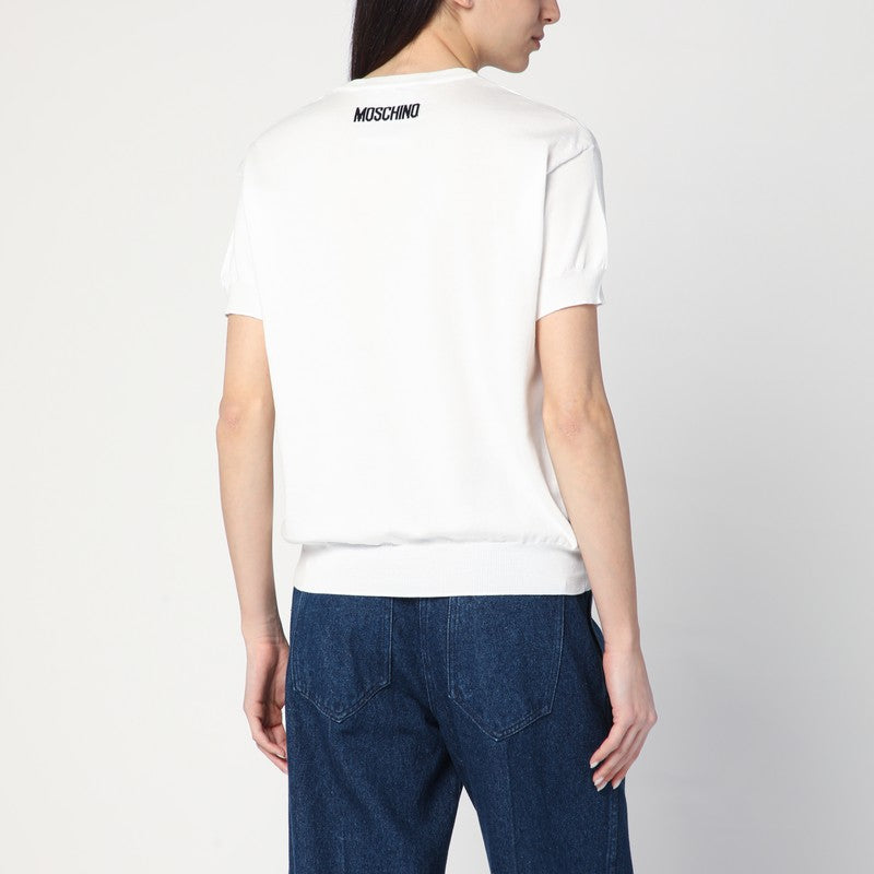 Get Happy White Cotton Sweater