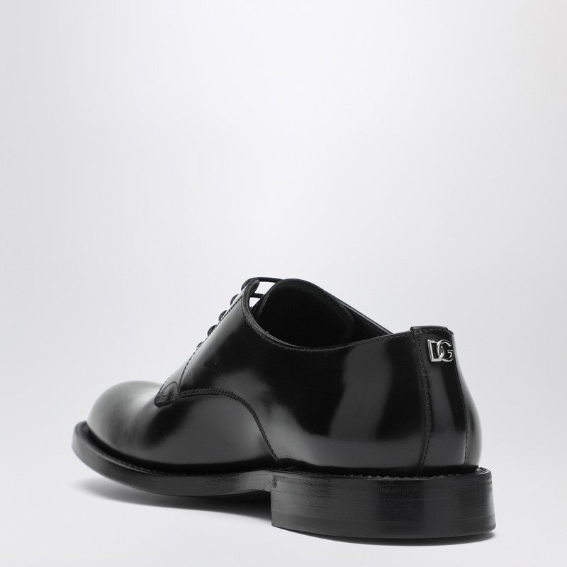Black leather Derby shoes