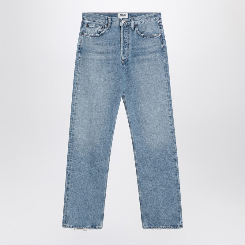 Light Blue Jeans In Regenerated Denim