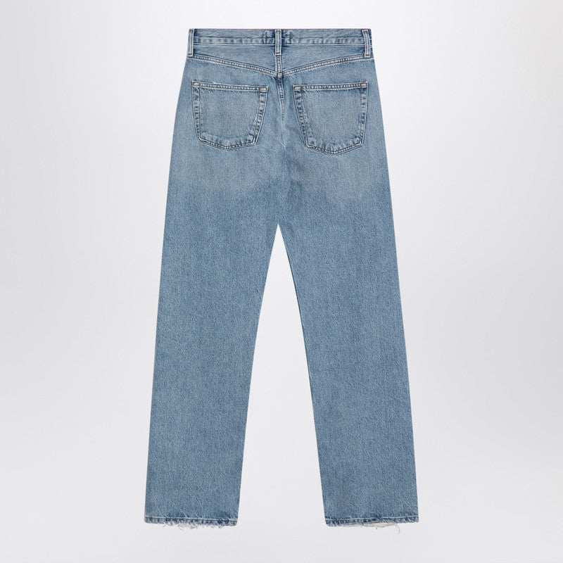 Light Blue Jeans In Regenerated Denim