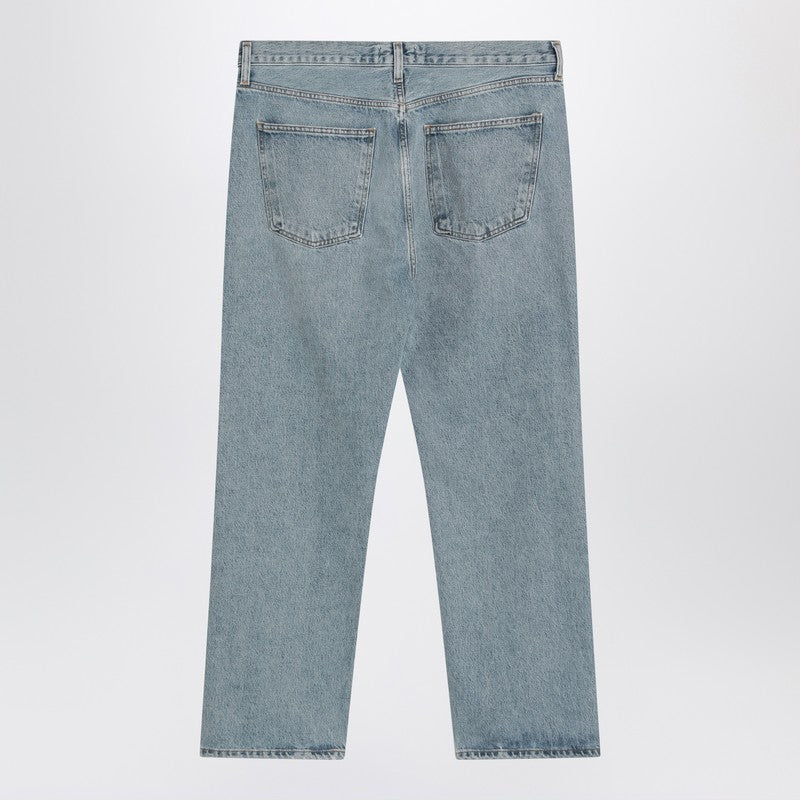Light Blue Jeans In Regenerated Denim