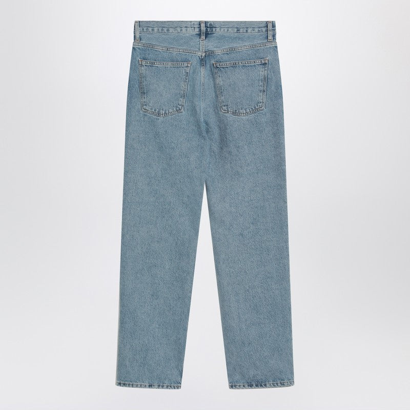 Light Blue Jeans In Regenerated Denim