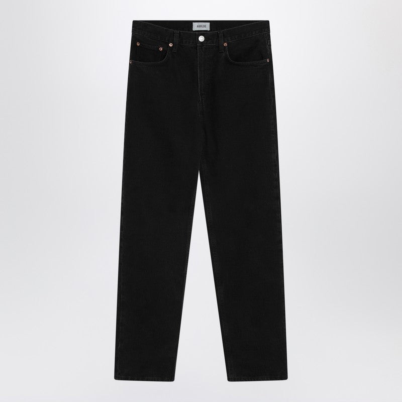 Black Jeans In Regenerated Denim