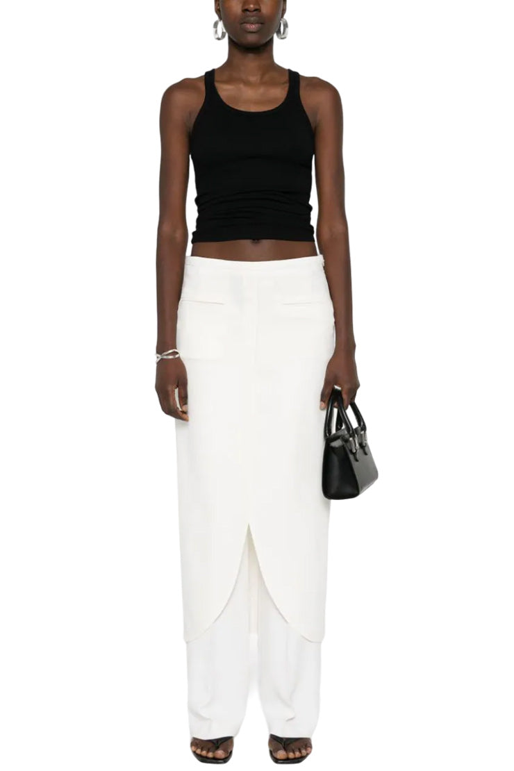 Sleeveless Ribbed-Knit Top