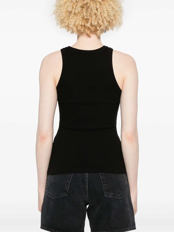 RAYNE RIBBED-KNIT TANK TOP