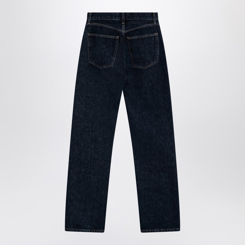 Dark Blue Jeans In Organic Denim
