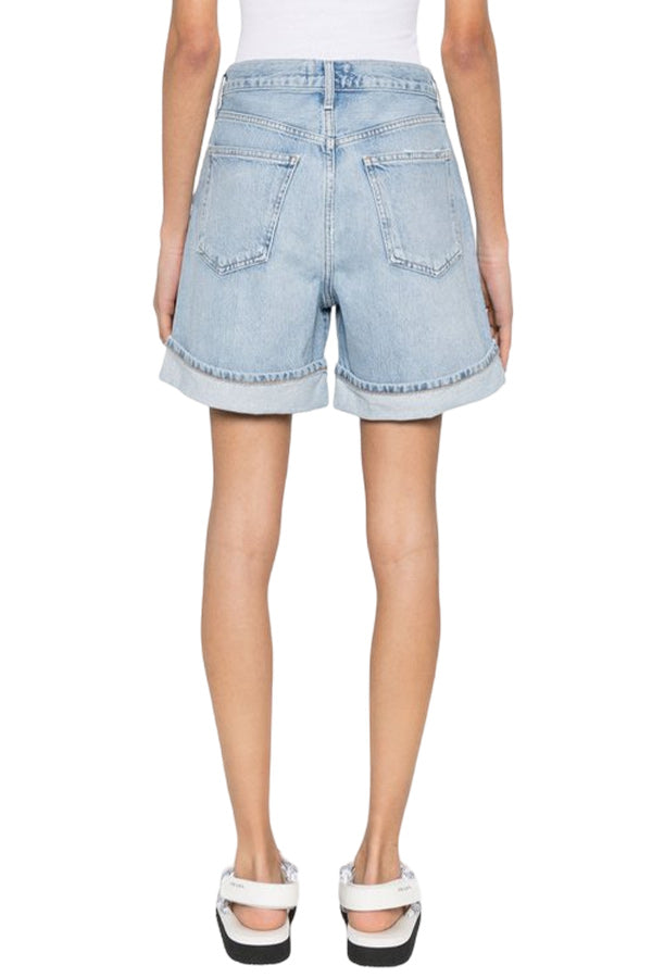 Dame High-Waisted Denim Shorts