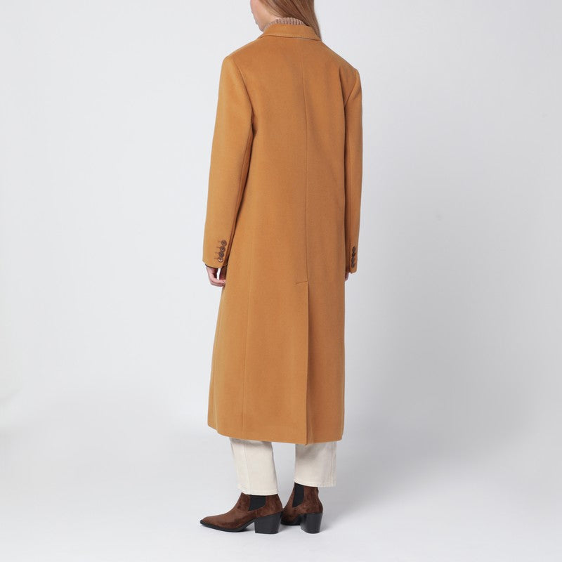Camel wool blend coat