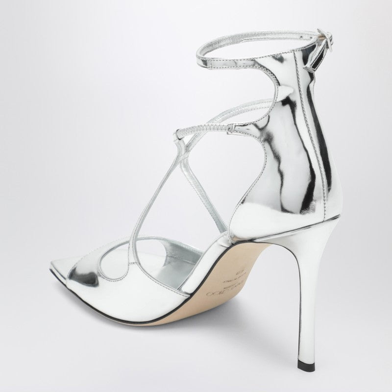 Azia 95 metallic silver sandals