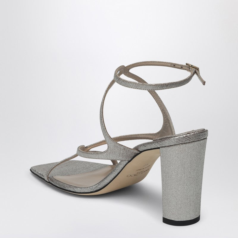 Azia 85 Sandal In Metallic Leather
