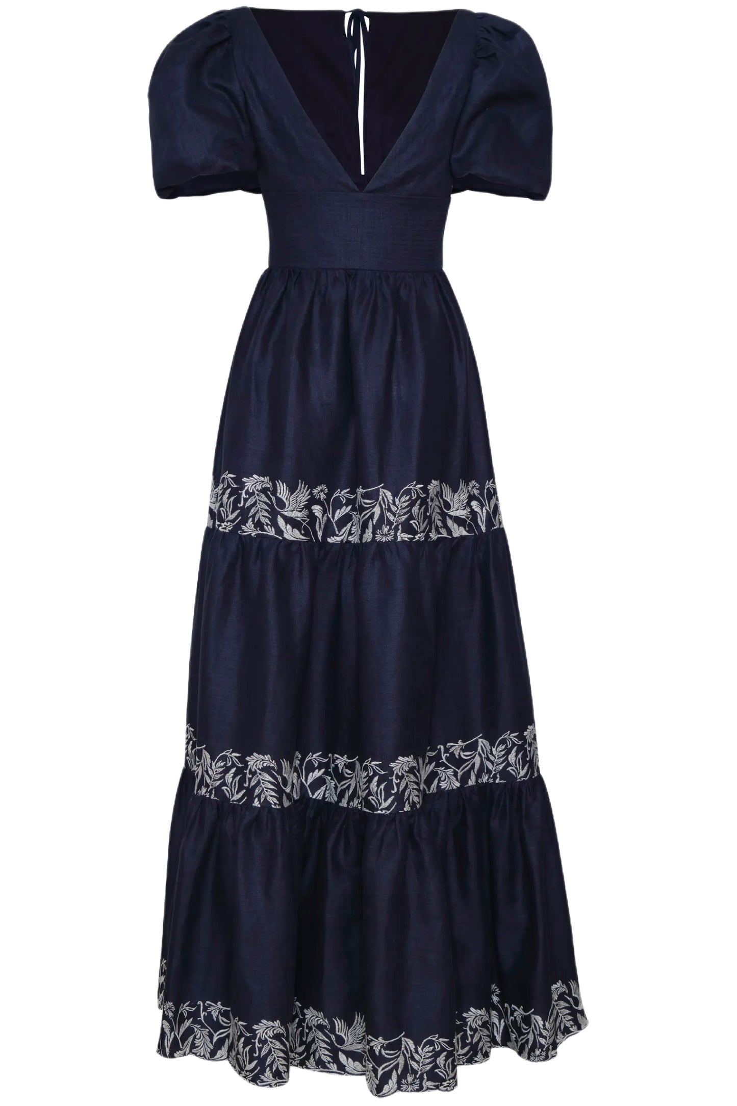 AGADIR EMBROIDERED MAXI DRESS
