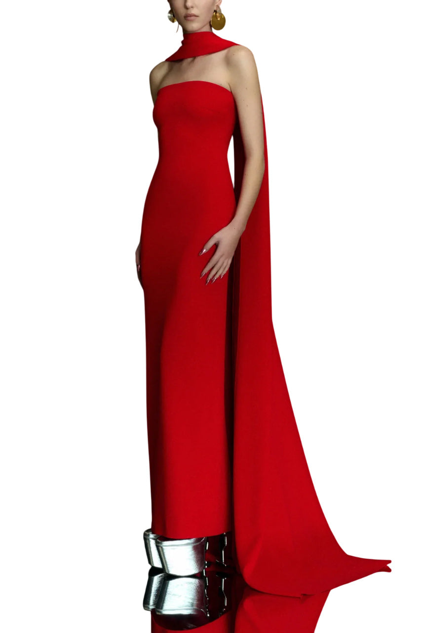 AINHOA SCARF MAXI DRESS