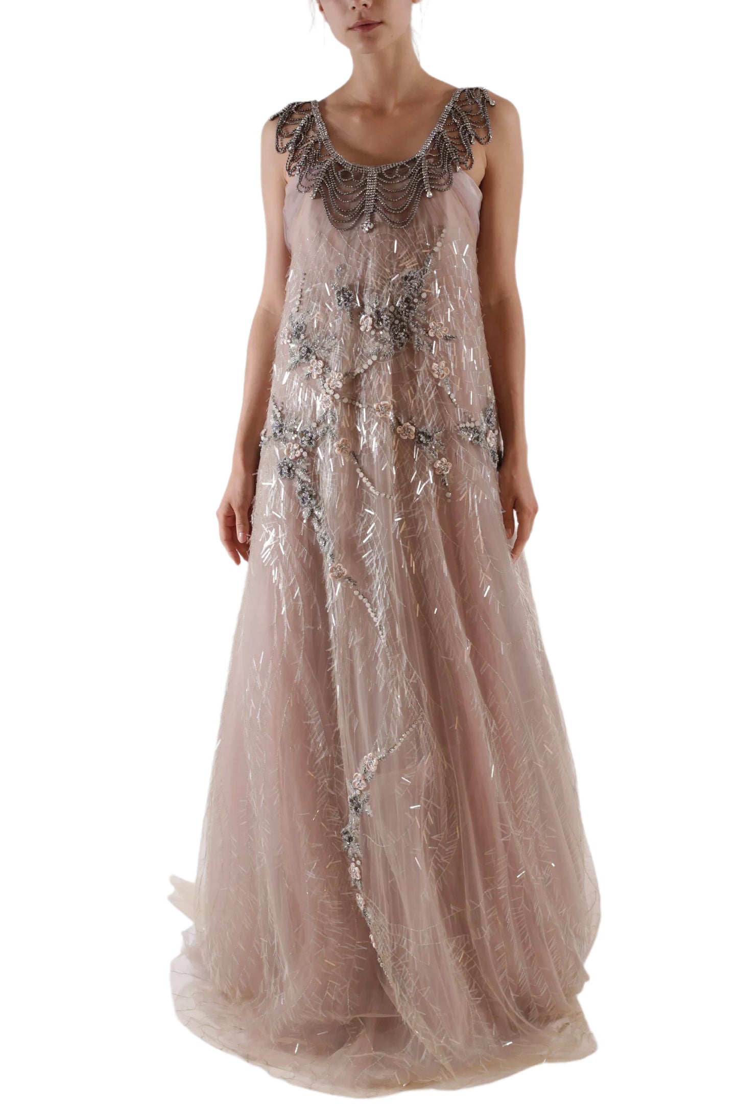 ANTIQUE ROSE GOWN