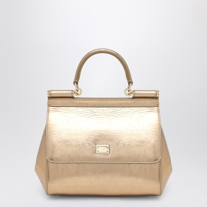 Gold Sicily Medium Handbag
