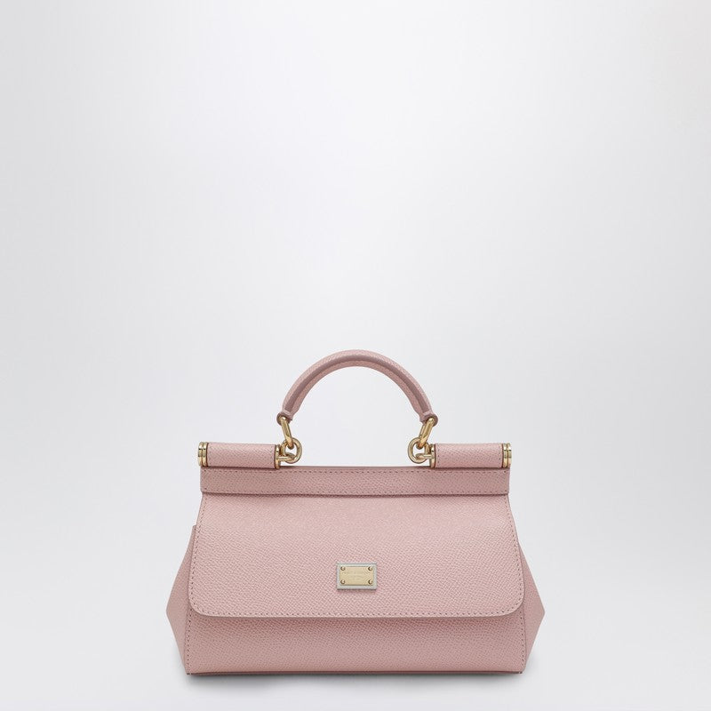 Small Sicily top-handle bag in pink