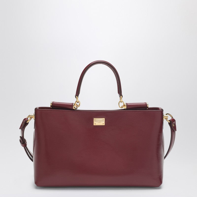 Vittoria handbag in dark red leather