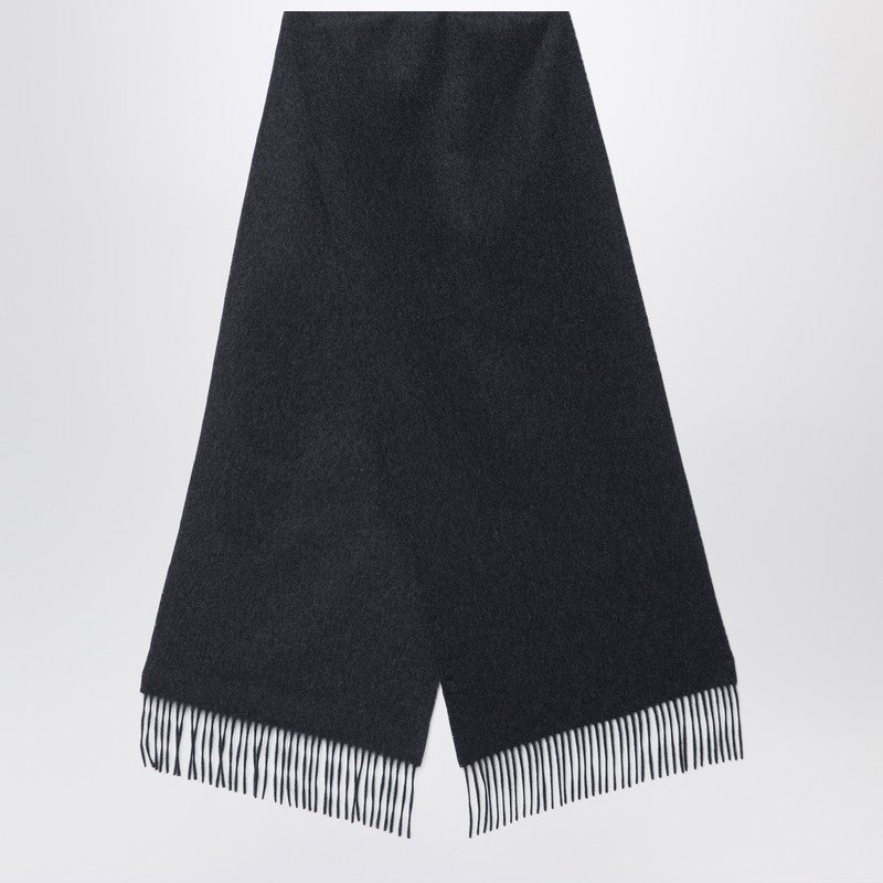 Dark grey cashmere scarf