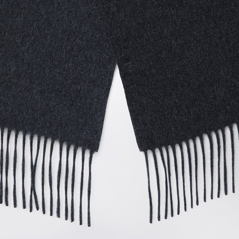 Dark grey cashmere scarf