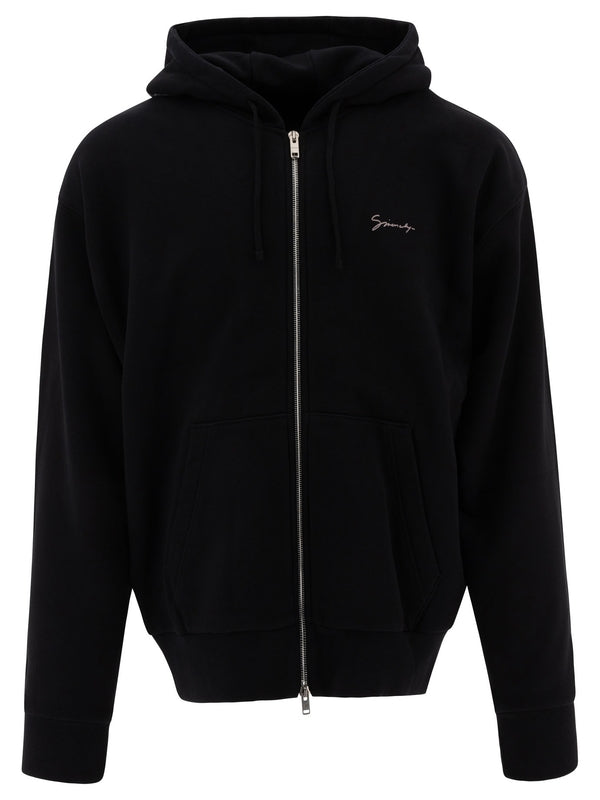 WEAVER OBJET PRINTED FLEECE HOODED ZIP-UP