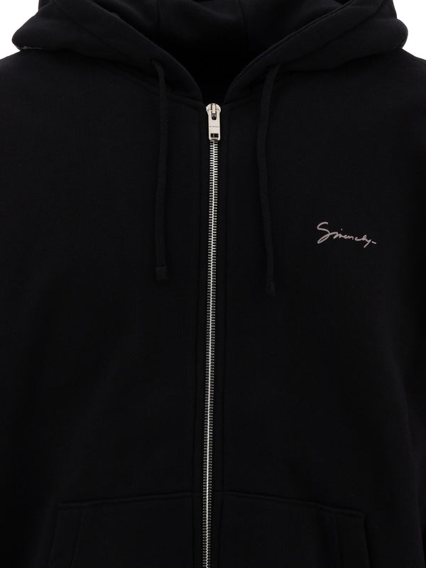 WEAVER OBJET PRINTED FLEECE HOODED ZIP-UP