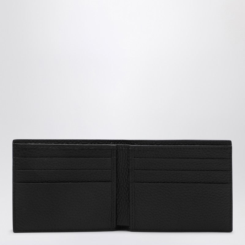 Black Bi-fold Wallet With Logo