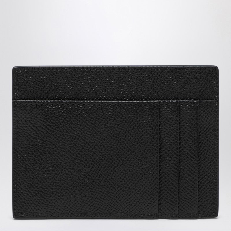 Black Card Holder With Logo Plaque