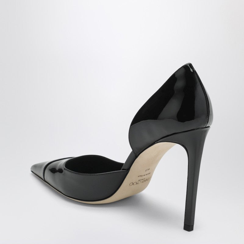 Brigitte 100 pumps in black patent leather