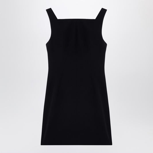 Black Mini Dress With Back Neckline