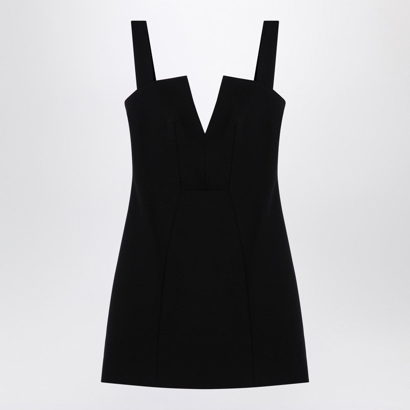 Black Crêpe Mini Dress