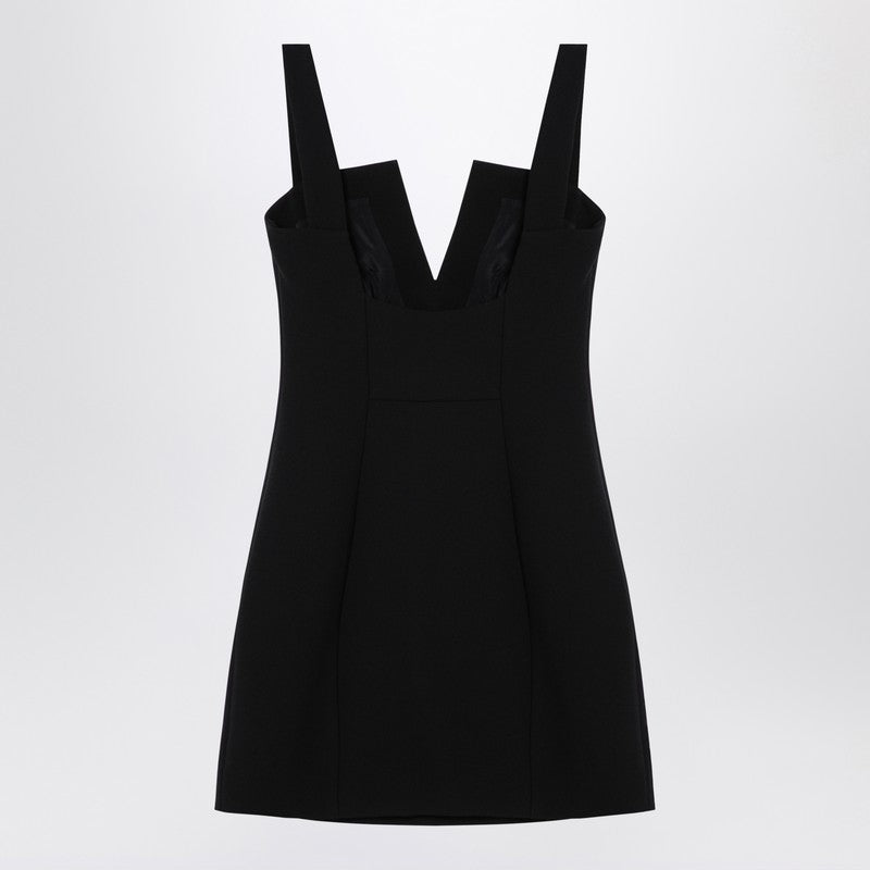 Black Crêpe Mini Dress
