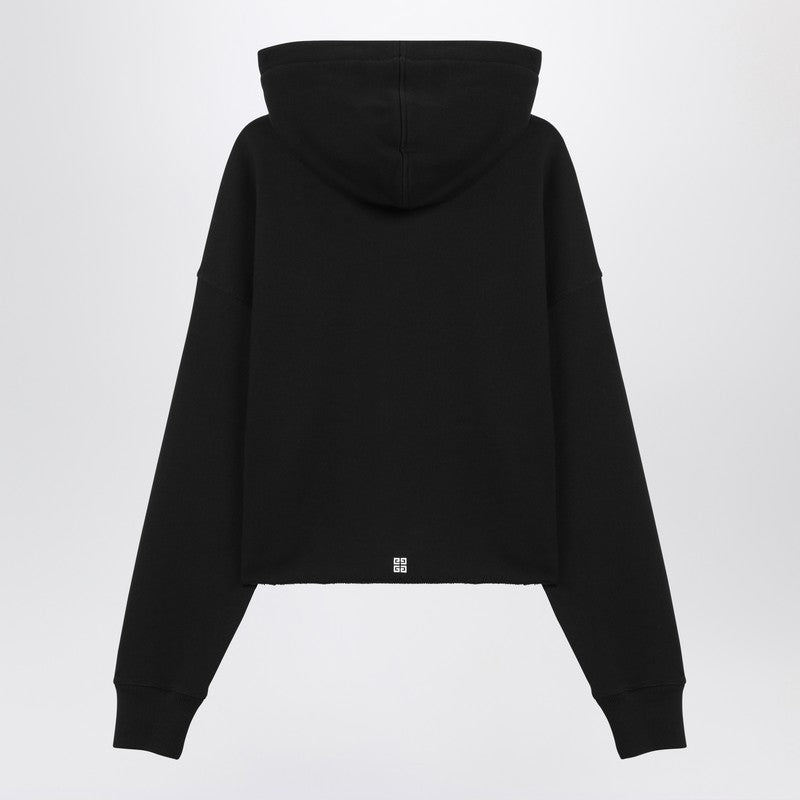 Black Archetype Short Sweatshirt With Logo